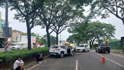 男酒駕BMW衝過分向島 撞對向車道休旅車釀3人傷