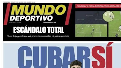 Pau Cubarsí y Vinicius, protagonistas de las portadas deportivas de hoy