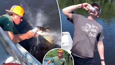 Boater uses live alligator’s jaws to open beer can: ‘The most Florida thing I’ve seen all day’