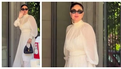 Kareena Kapoor stuns in cottagecore maxi dress, twins with her son Taimur