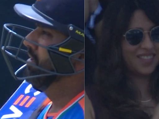 Rohit Sharma's T20 World Cup Heroics Leave Wife Ritika Sajdeh In Awe In Viral Video