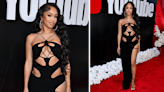 Saweetie Embraces Daring Cutouts in Mônot Dress for YouTube Music Leaders and Legends Event