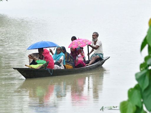 Assam Floods: Situation Continues To Be Grim With Rivers Flowing Above Danger Level; Over 6 Lakh People In 19 Districts...