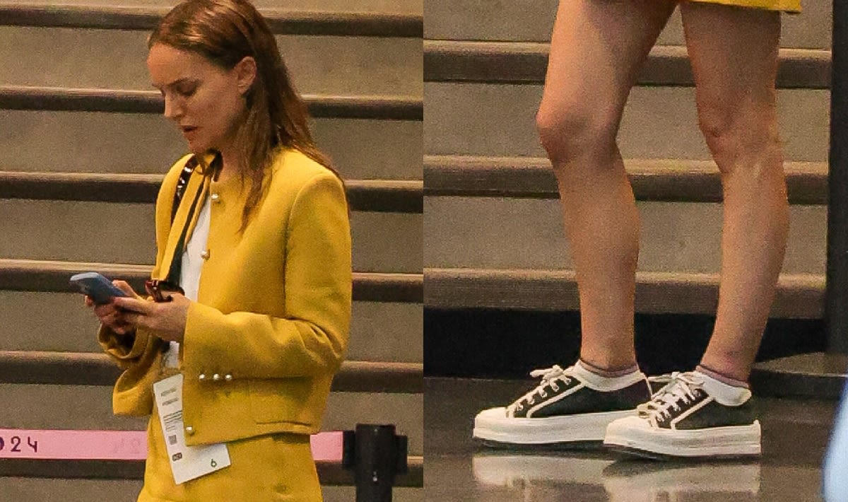 How Natalie Portman Gave Her Cheerful Outfit a Casual Update With Trendy Dior Sneakers at the 2024 Paris Olympics