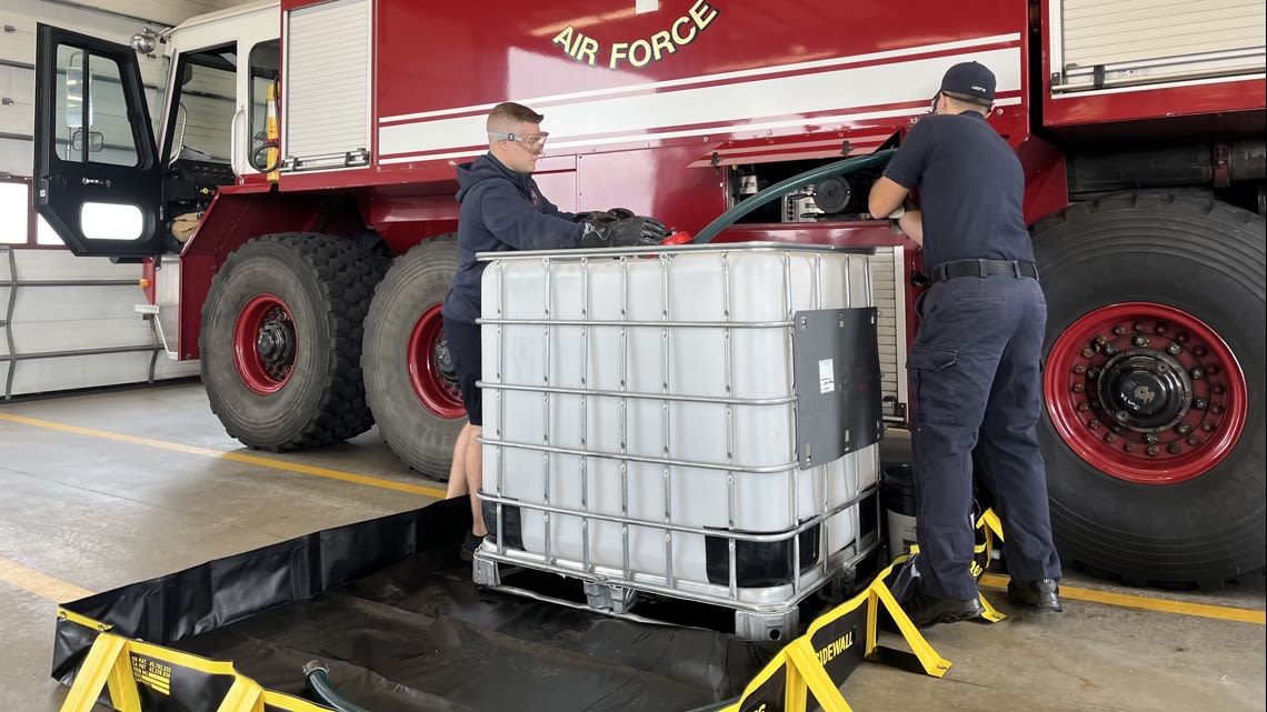 Toxic firefighting foam being replaced at Bangor’s Air National Guard Base Fire Station