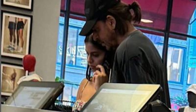 Shah Rukh Khan spotted with daughter Suhana Khan at a cafe in NYC