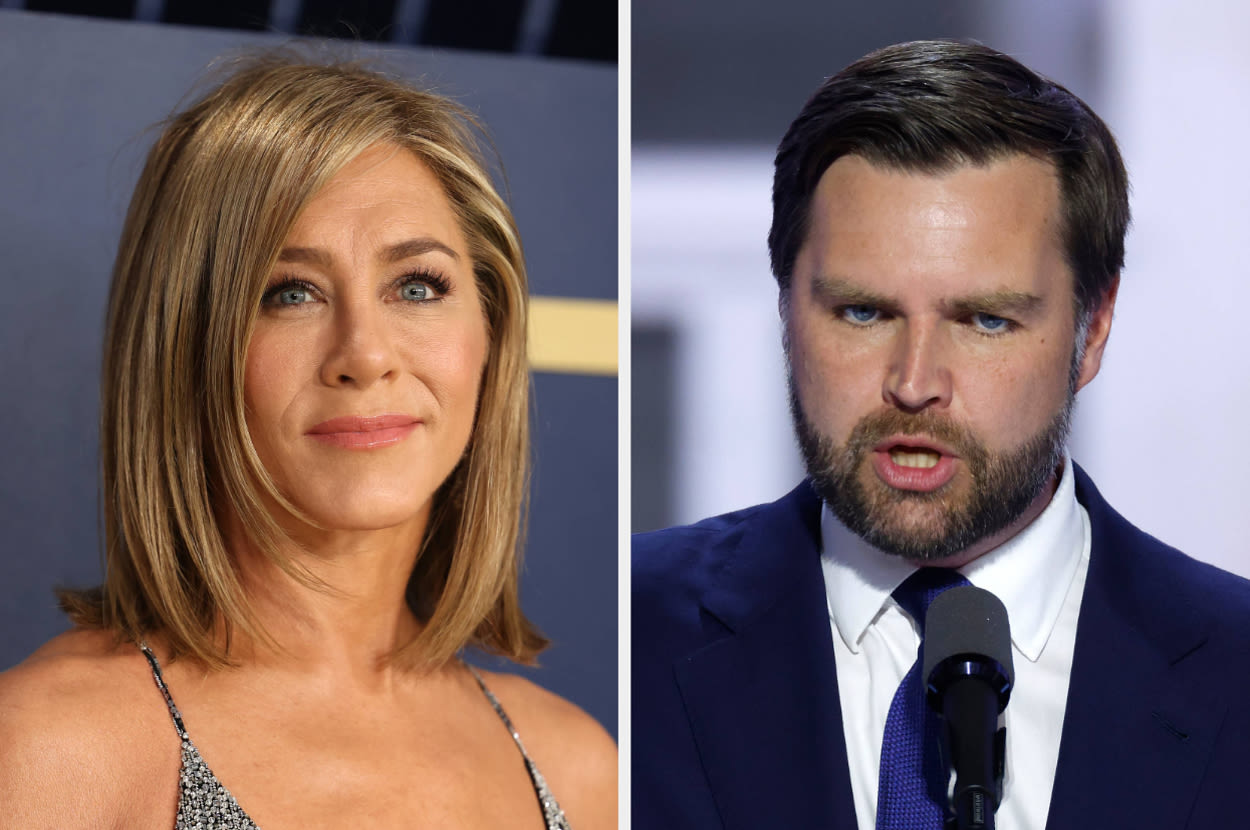 Jennifer Aniston Called Out J.D. Vance’s Past Comments Claiming That Women Without Kids Are “Miserable” With Their Lives...