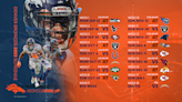 Denver Broncos remaining schedule for 2022 season