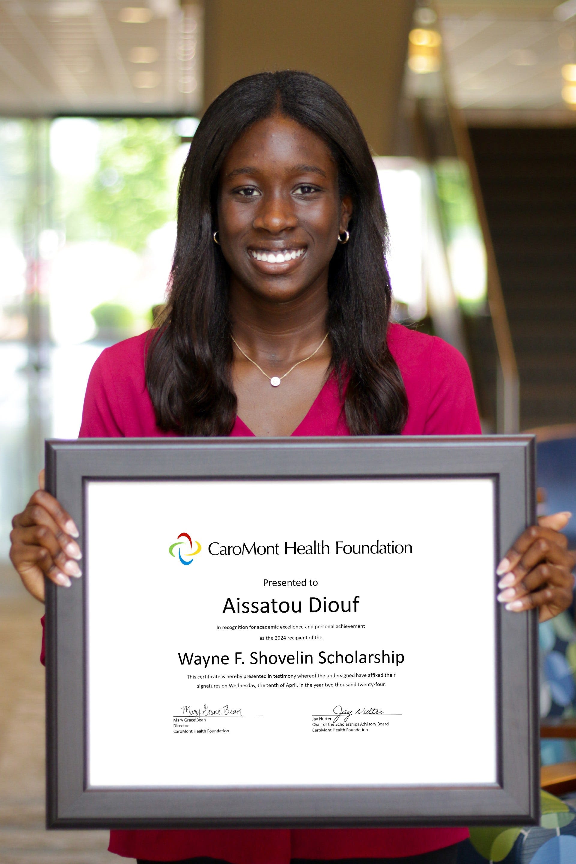 Gaston senior awarded large scholarship from CaroMont Health