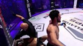 PFL vs. Bellator: Champions video: Aaron Pico smashes Henry Corrales with elbows for first-round TKO