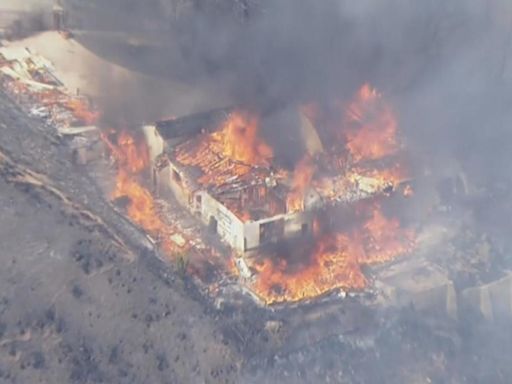 Edgehill Fire burns down homes in San Bernardino neighborhood