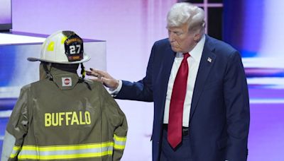 The misspelling on Comperatore's jacket was not Trump's doing
