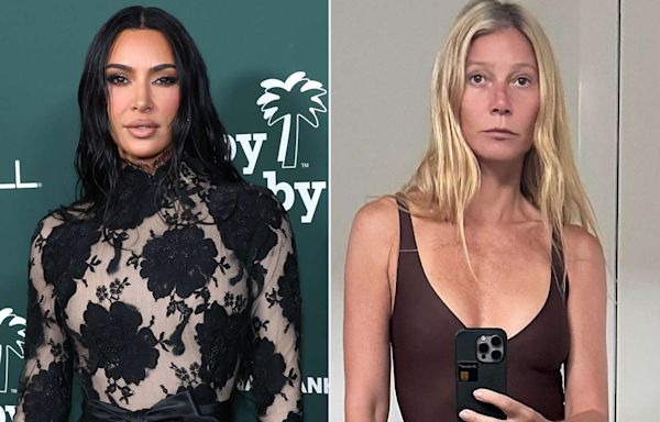 Kim Kardashian Fangirls Over Gwyneth Paltrow Wearing SKIMS: ‘Love You and Wow!’