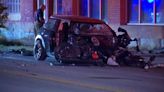 Driver injured after crashing car into pole in Strip District