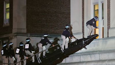 Hundreds of NYPD storming Columbia campus as students warned to shelter in place amid Gaza protests: Live