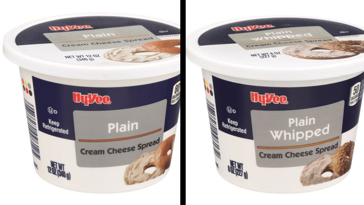 Hy-Vee cream cheese spreads over salmonella concerns