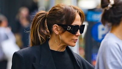 Jennifer Lopez Puts Her Navy Outfit Into Overdrive With a Matching Birkin