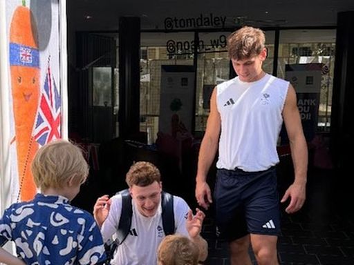 Tom Daley has secret hand signal he makes on TV to show his children Robbie and Phoenix he loves them