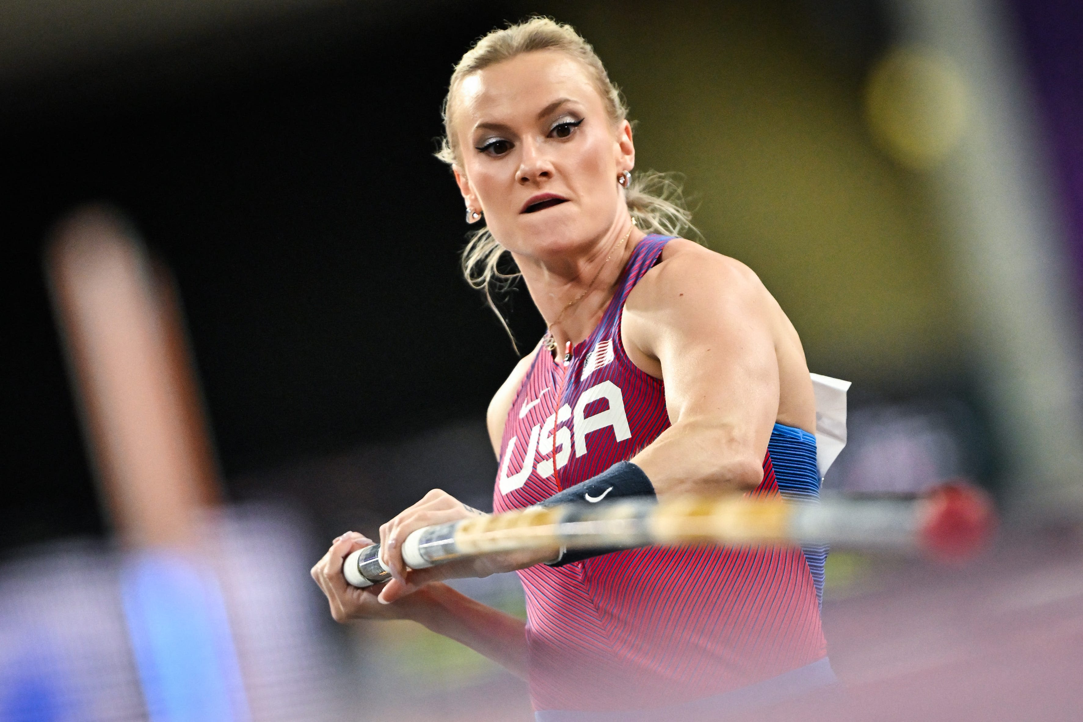 Gold medal-winning pole vaulter Katie Moon in images