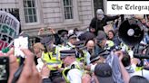 Police officer suffers serious facial injury during pro-Palestine protest outside Parliament