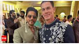 John Cena shares a photo with Shah Rukh Khan; fans say, 'You can't see me but I can see only SRK among countless celebs' - See inside | Hindi Movie News - Times of India