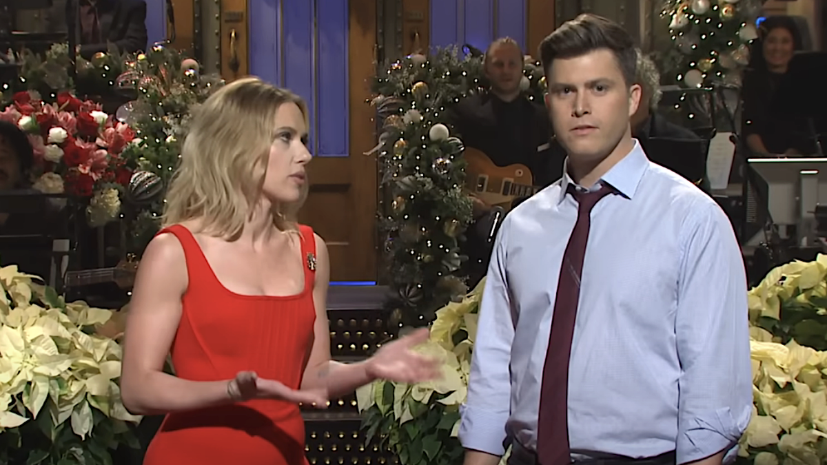 Scarlett Johansson Talks Filming Her Fly Me To The Moon Cameo With Colin Jost, Which Channing Tatum ...