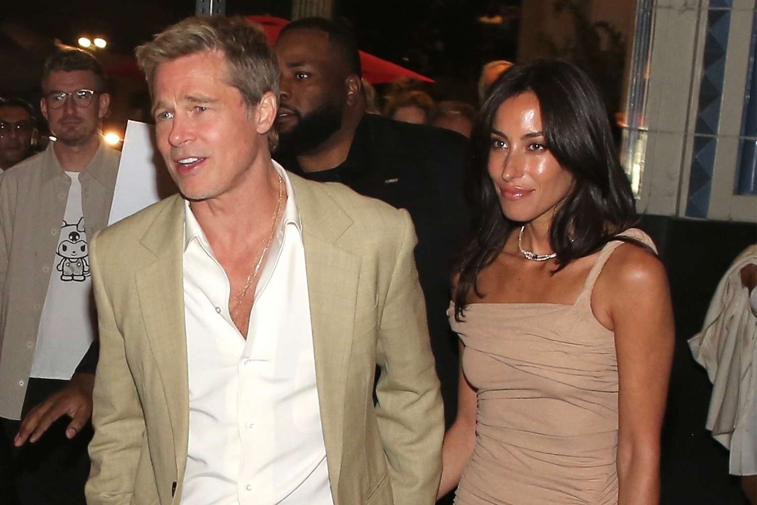 Brad Pitt and Girlfriend Ines de Ramon Have Chic Date Night After 'Wolfs' L.A. Premiere