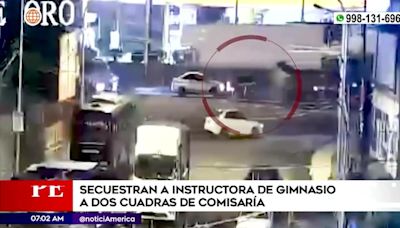 Secuestran a instructora de gimnasio a dos Cuadras de la comisaría Sol de Oro en Los Olivos