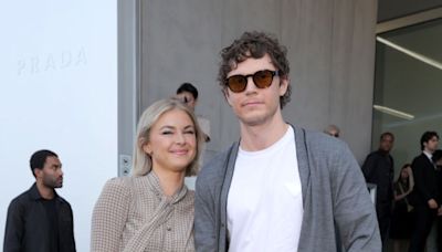 Evan Peters and Girlfriend Natalie Engel Make Rare Appearance at Prada Show in Milan