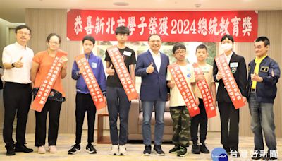 2024總統教育獎學子 侯友宜勉逆境展翅堅持夢想