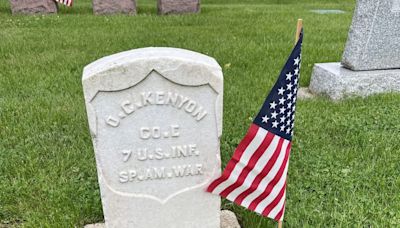 Veterans in Geneva put American flags on graves of those who served their country in the military