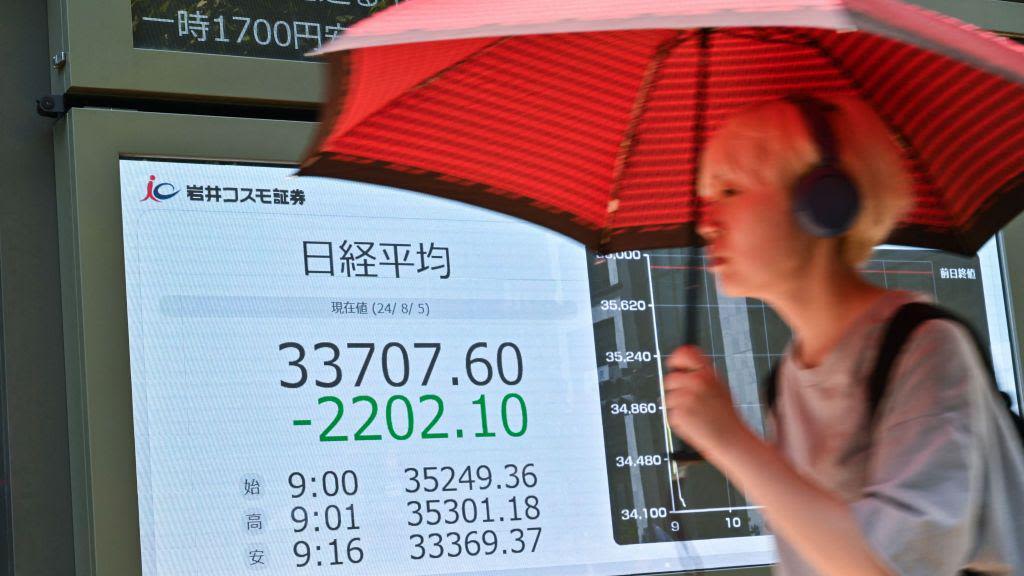 Asia stock markets plunge after US shares tumbled