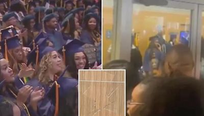 Howard University cancels graduation mid-ceremony after furious family members pound on doors, smash window