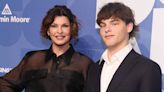 Linda Evangelista Makes Rare Appearance with Son Augustin, 17, as They Pose Together at New York City Event