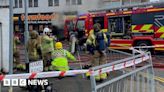 Fire crews tackle blaze at Stoke-on-Trent Farmfoods shop