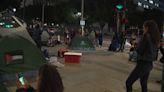 Pro-Palestinian protesters set up encampment outside LA City Hall - KYMA