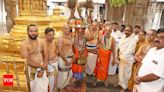 Lord Venkateswara goes through books of accounts on the eve of 'Anivara Asthanam' annual fest at Tirumala | Amaravati News - Times of India