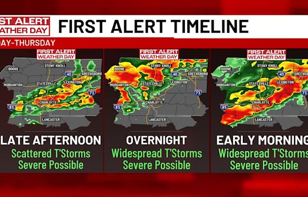 First Alert Weather Day: Severe thunderstorm warnings underway