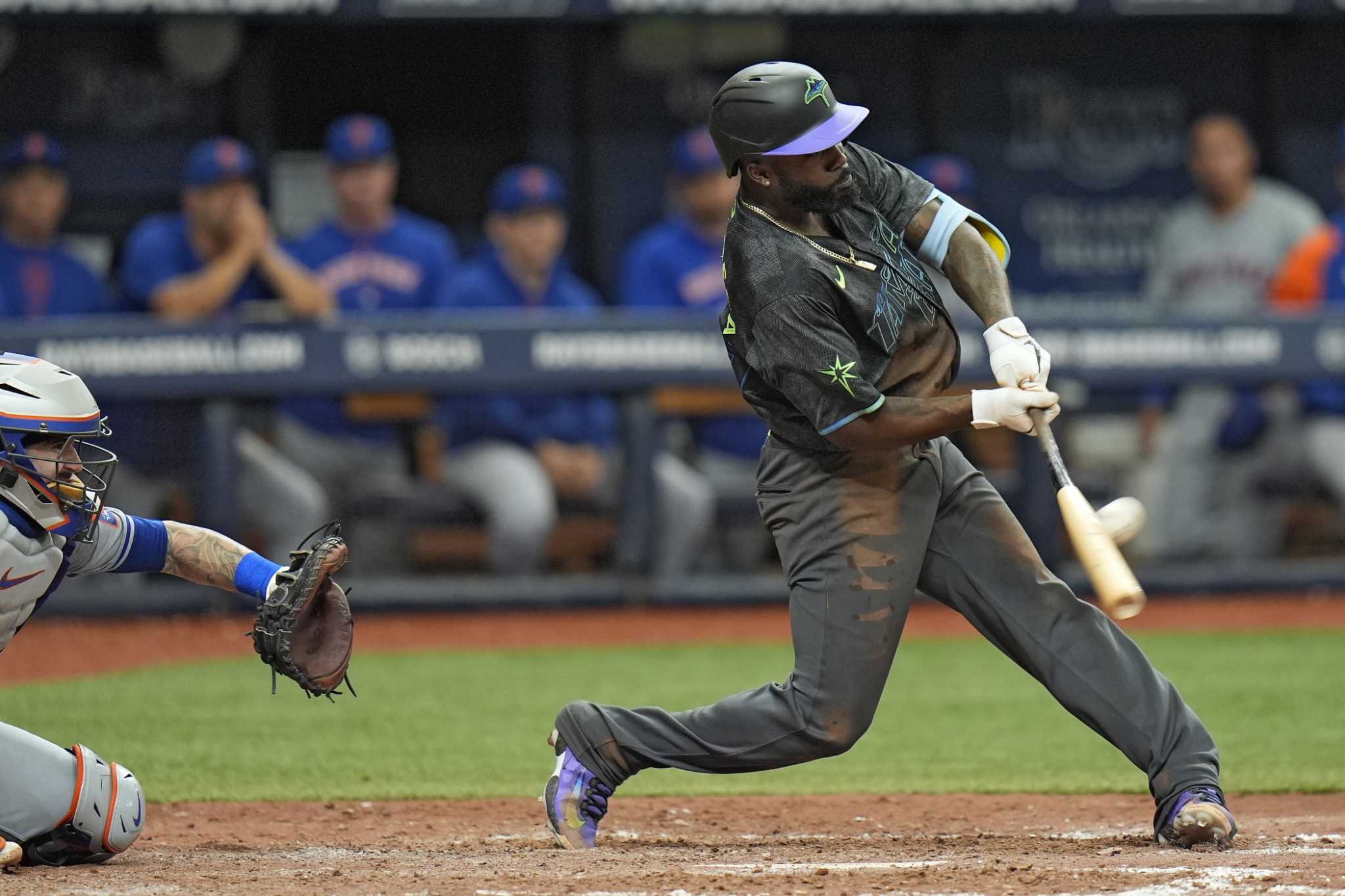 Arozarena hits tying homer off Díaz in 9th, DeLuca's 2-run triple in 10th lifts Rays over Mets 7-6