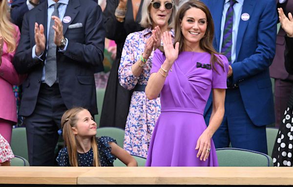 Princess Charlotte Reacts as Mom Kate Middleton Receives Standing Ovation at Wimbledon: See the Emotional Photo
