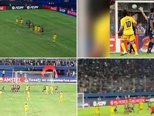 El golazo de Edinson Cavani en el triunfo de Boca Juniors ante Sportivo Trinidense visto desde todos los ángulos