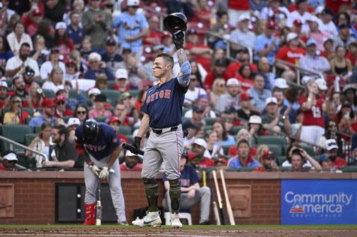 Tyler O’Neill makes a statement with his words, and his play, in his return to St. Louis with Red Sox - The Boston Globe