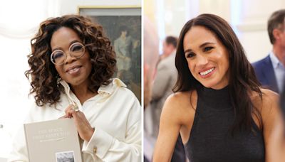 Oprah Winfrey arriving late to Meghan Markle speech caught on camera