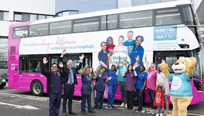 Bus featuring images of hospital staff launched in Oxford