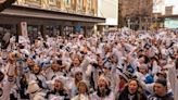 Jets fans bring playoff vibes, electric energy to Winnipeg's 1st whiteout street party since 2019