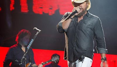 Country music artists celebrating Toby Keith at Nashville concert event