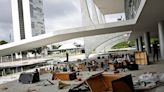 Magnificent buildings in Brazil are pockmarked by rioting - amid fears the unrest may not be over