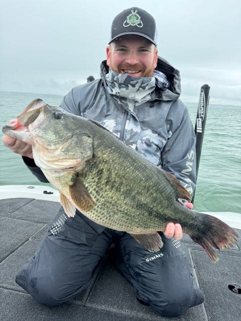 Pennsylvania man reels in record-breaking bass weighing more than 12 pounds on Cayuga Lake