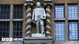 Oxford University: Protective mesh removed from Cecil Rhodes statue