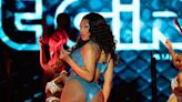 Megan Thee Stallion performs in busty jeweled ensemble at DC festival